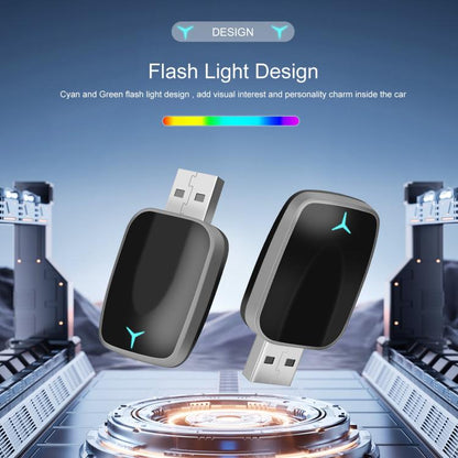 Car CarPlay and Android Auto Wired to Wireless Smart Box Adapter with Type-C Converter(Silver) - Bluetooth Adapters by buy2fix | Online Shopping UK | buy2fix