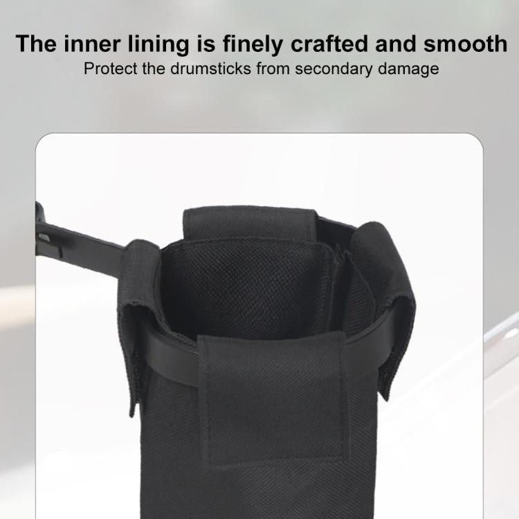 CT-824 Thickened Oxford Cloth Drum Stick Barrel Portable Drumstick Bag(Black) - Percussion Accessories by buy2fix | Online Shopping UK | buy2fix