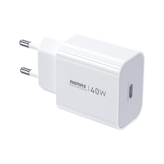 REMAX CA10 PD40W Type-C GaN Fast Charger, EU Plug(White)