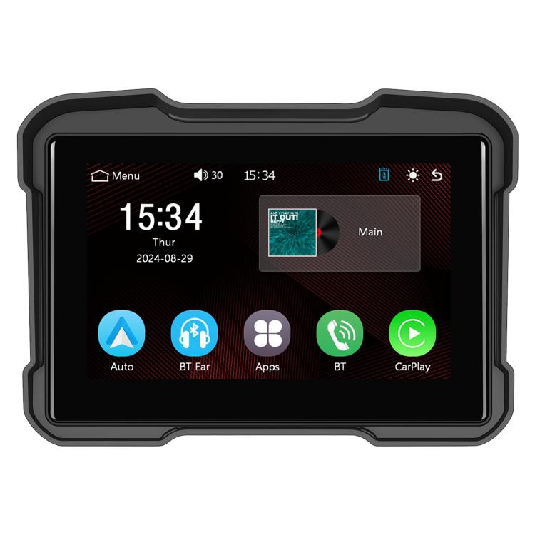 Motorcycle Wireless CarPlay and Android Auto 5 inch HD Screen Waterproof Navigator(Black) - Electrical Instruments by buy2fix | Online Shopping UK | buy2fix