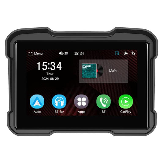Motorcycle Wireless CarPlay and Android Auto 5 inch HD Screen Waterproof Navigator(Black) - Electrical Instruments by buy2fix | Online Shopping UK | buy2fix