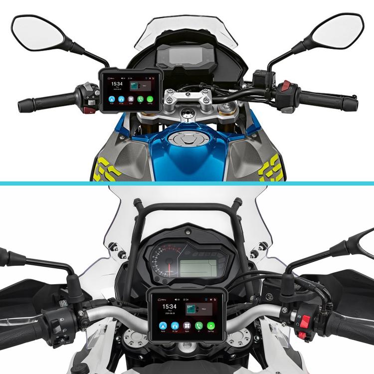 Motorcycle Wireless CarPlay and Android Auto 5 inch HD Screen Waterproof Navigator(Black) - Electrical Instruments by buy2fix | Online Shopping UK | buy2fix