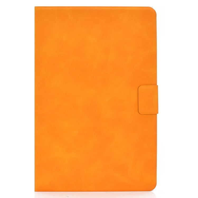 For Samsung Galaxy Tab S8 / Galaxy Tab S7 11.0 T870 Cowhide Texture Horizontal Flip Leather Case with Holder & Card Slots & Sleep / Wake-up(Khaki) by buy2fix