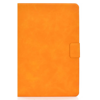 For Samsung Galaxy Tab S8 / Galaxy Tab S7 11.0 T870 Cowhide Texture Horizontal Flip Leather Case with Holder & Card Slots & Sleep / Wake-up(Khaki) by buy2fix