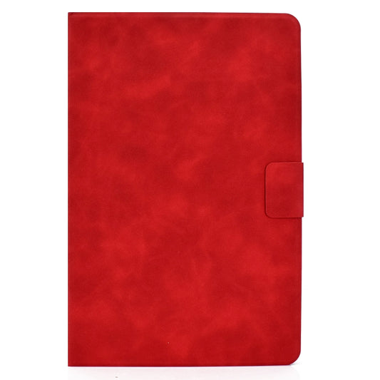 For Samsung Galaxy Tab S8 / Galaxy Tab S7 11.0 T870 Cowhide Texture Horizontal Flip Leather Case with Holder & Card Slots & Sleep / Wake-up(Red) by buy2fix