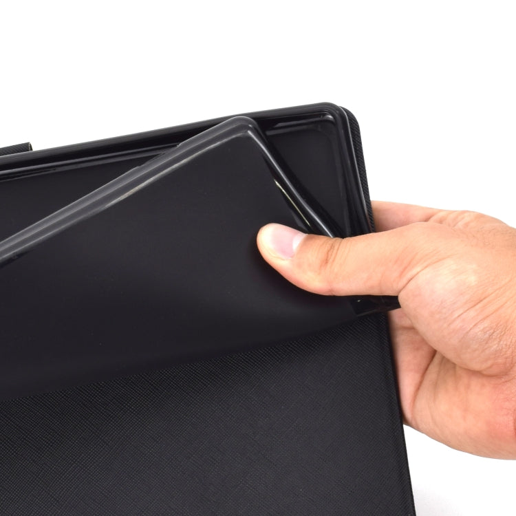For Samsung Galaxy Tab S8 / Galaxy Tab S7 11.0 T870 Cowhide Texture Horizontal Flip Leather Case with Holder & Card Slots & Sleep / Wake-up(Blue) by buy2fix