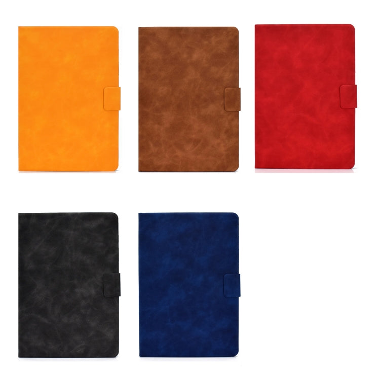 For Samsung Galaxy Tab S8 / Galaxy Tab S7 11.0 T870 Cowhide Texture Horizontal Flip Leather Case with Holder & Card Slots & Sleep / Wake-up(Blue) by buy2fix
