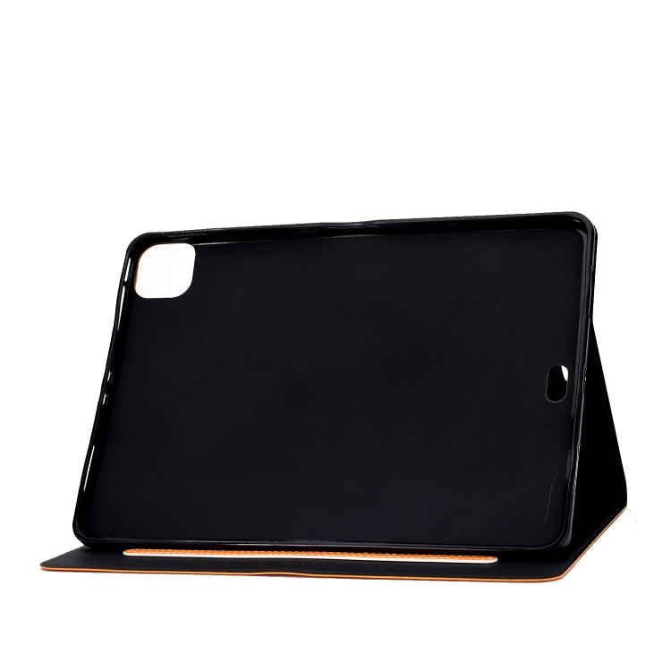 For iPad Air 2020 10.9 Cowhide Texture Horizontal Flip Leather Case with Holder & Card Slots & Sleep / Wake-up(Khaki) - iPad Air (2022) / (2020) 10.9 Cases by buy2fix | Online Shopping UK | buy2fix