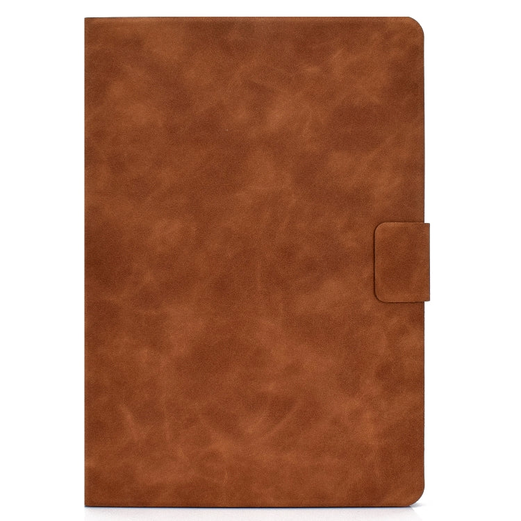 For iPad Air 2020 10.9 Cowhide Texture Horizontal Flip Leather Case with Holder & Card Slots & Sleep / Wake-up(Brown) - iPad Air (2022) / (2020) 10.9 Cases by buy2fix | Online Shopping UK | buy2fix