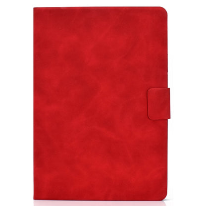 For iPad Air 2020 10.9 Cowhide Texture Horizontal Flip Leather Case with Holder & Card Slots & Sleep / Wake-up(Red) - iPad Air (2022) / (2020) 10.9 Cases by buy2fix | Online Shopping UK | buy2fix