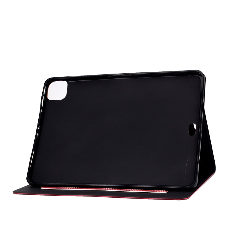 For iPad Air 2020 10.9 Cowhide Texture Horizontal Flip Leather Case with Holder & Card Slots & Sleep / Wake-up(Red) - iPad Air (2022) / (2020) 10.9 Cases by buy2fix | Online Shopping UK | buy2fix