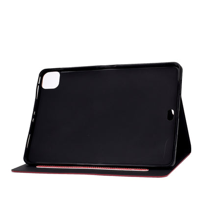 For iPad Air 2020 10.9 Cowhide Texture Horizontal Flip Leather Case with Holder & Card Slots & Sleep / Wake-up(Red) - iPad Air (2022) / (2020) 10.9 Cases by buy2fix | Online Shopping UK | buy2fix