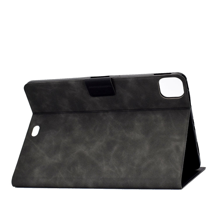 For iPad Air 2020 10.9 Cowhide Texture Horizontal Flip Leather Case with Holder & Card Slots & Sleep / Wake-up(Grey) - iPad Air (2022) / (2020) 10.9 Cases by buy2fix | Online Shopping UK | buy2fix