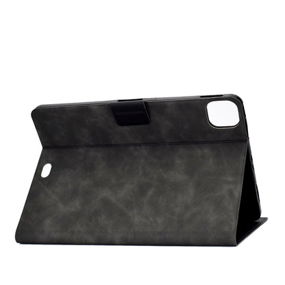 For iPad Air 2020 10.9 Cowhide Texture Horizontal Flip Leather Case with Holder & Card Slots & Sleep / Wake-up(Grey) - iPad Air (2022) / (2020) 10.9 Cases by buy2fix | Online Shopping UK | buy2fix