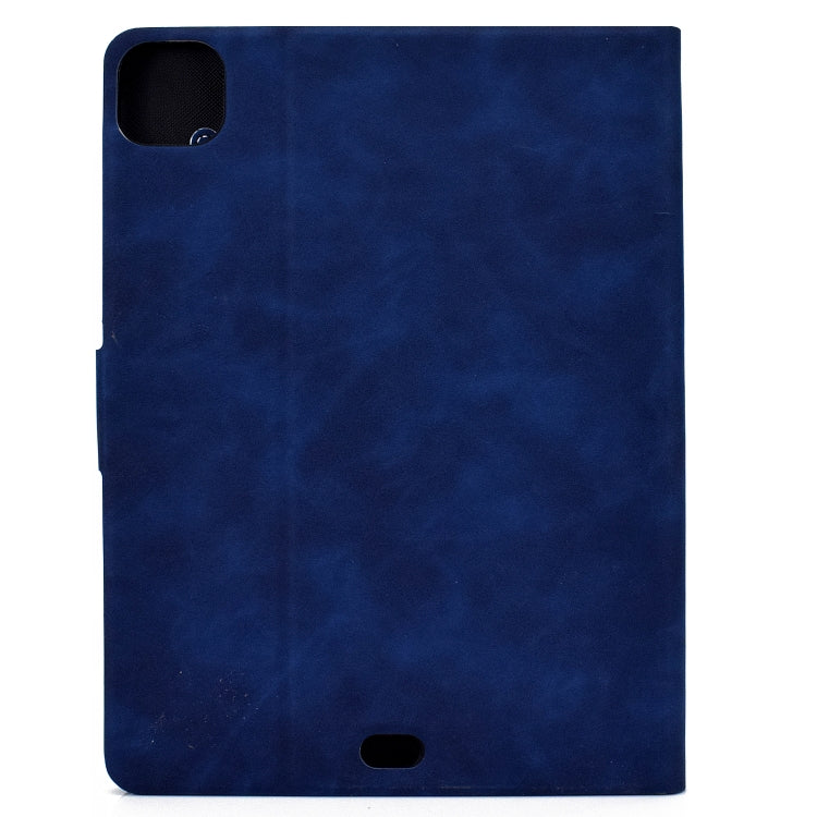 For iPad Air 2020 10.9 Cowhide Texture Horizontal Flip Leather Case with Holder & Card Slots & Sleep / Wake-up(Blue) - iPad Air (2022) / (2020) 10.9 Cases by buy2fix | Online Shopping UK | buy2fix
