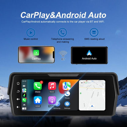 Portable Motorcycle Wireless CarPlay and Android Auto 6.86 inch HD Screen Waterproof Navigator(Black) - Electrical Instruments by buy2fix | Online Shopping UK | buy2fix