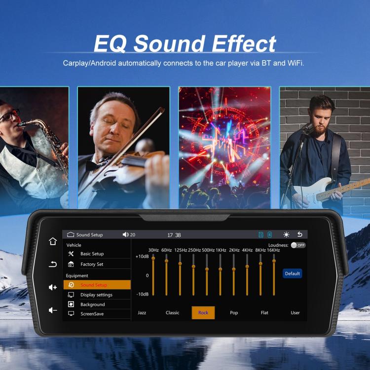 Portable Motorcycle Wireless CarPlay and Android Auto 6.86 inch HD Screen Waterproof Navigator(Black) - Electrical Instruments by buy2fix | Online Shopping UK | buy2fix