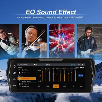 Portable Motorcycle Wireless CarPlay and Android Auto 6.86 inch HD Screen Waterproof Navigator(Black) - Electrical Instruments by buy2fix | Online Shopping UK | buy2fix