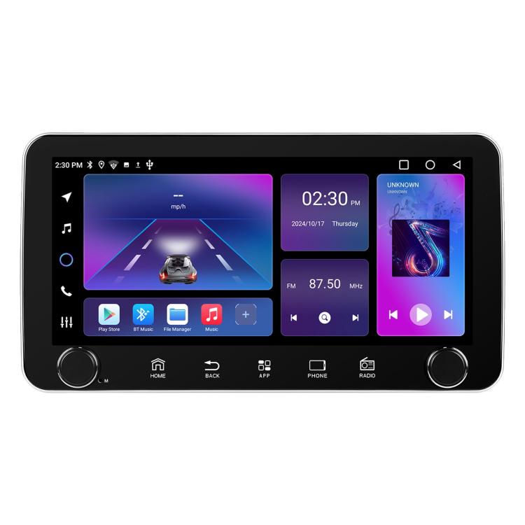 10.36 inch Screen Android 15 Car CarPlay Navigation Integrated Machine with Dual Knob, Specification:Standard+AHD+Microphone - Car MP3 & MP4 & MP5 by buy2fix | Online Shopping UK | buy2fix