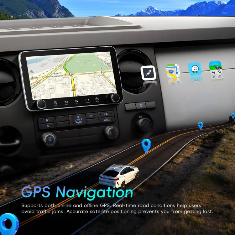 10.36 inch Screen Android 15 Car CarPlay Navigation Integrated Machine with Dual Knob, Specification:Standard - Car MP3 & MP4 & MP5 by buy2fix | Online Shopping UK | buy2fix