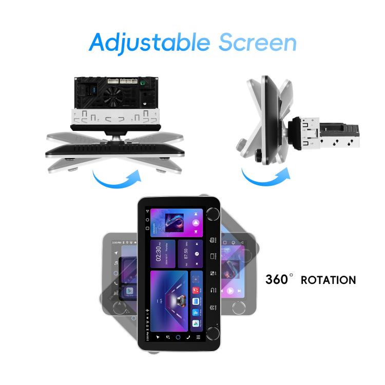 10.36 inch Screen Android 15 Car CarPlay Navigation Integrated Machine with Dual Knob, Specification:Standard+AHD+Microphone - Car MP3 & MP4 & MP5 by buy2fix | Online Shopping UK | buy2fix