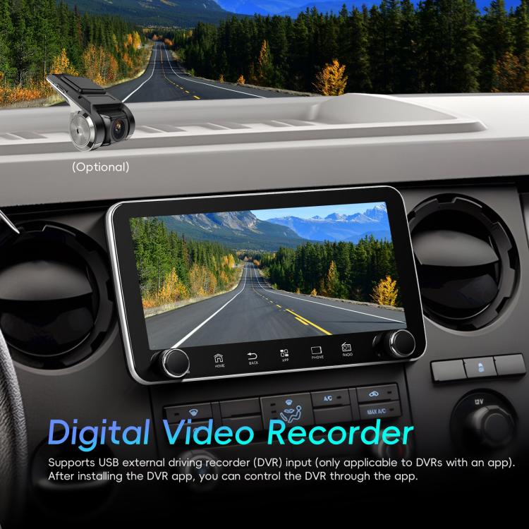 10.36 inch Screen Android 15 Car CarPlay Navigation Integrated Machine with Dual Knob, Specification:Standard+AHD+Microphone - Car MP3 & MP4 & MP5 by buy2fix | Online Shopping UK | buy2fix