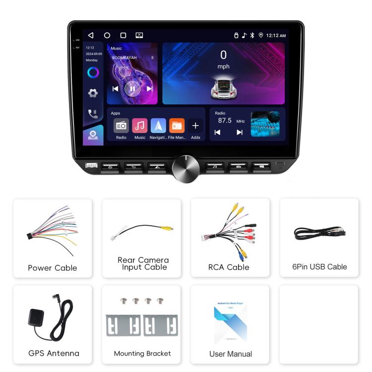 10 inch Screen Android 15 Car Navigation Audio Video Integrated Machine, Specification:Standard - Car MP3 & MP4 & MP5 by buy2fix | Online Shopping UK | buy2fix