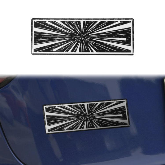 Car Tail Carbon Fiber Decorative Sticker, Type:A(Black) - Decorative Sticker by buy2fix | Online Shopping UK | buy2fix