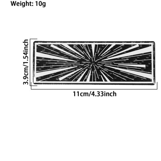 Car Tail Carbon Fiber Decorative Sticker, Type:A(Black) - Decorative Sticker by buy2fix | Online Shopping UK | buy2fix