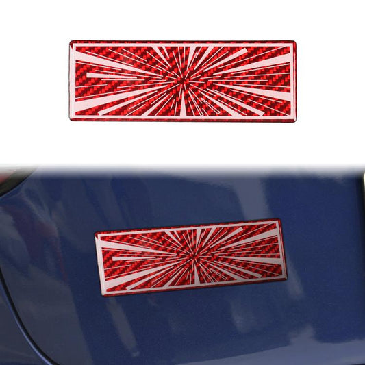 Car Tail Carbon Fiber Decorative Sticker, Type:A(Red) - Decorative Sticker by buy2fix | Online Shopping UK | buy2fix