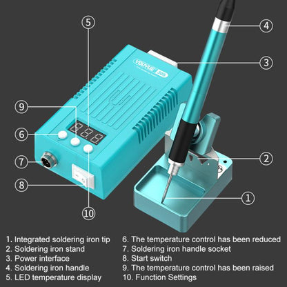 Uyue 8858 Portable Hot Air Gun BGA Desoldering Rework Station, Plug:US Plug - Electric Soldering Iron by buy2fix | Online Shopping UK | buy2fix
