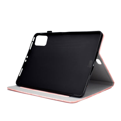 For iPad Air 2020 10.9 Marble Style Cloth Texture Leather Case with Bracket & Card Slot & Pen Slot & Anti Skid Strip(Pink) - iPad Air (2022) / (2020) 10.9 Cases by buy2fix | Online Shopping UK | buy2fix