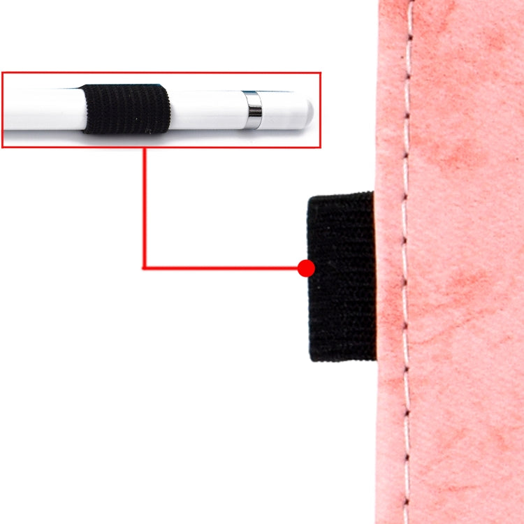 For iPad Air 2020 10.9 Marble Style Cloth Texture Leather Case with Bracket & Card Slot & Pen Slot & Anti Skid Strip(Pink) - iPad Air (2022) / (2020) 10.9 Cases by buy2fix | Online Shopping UK | buy2fix