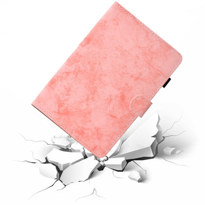 For iPad Air 2020 10.9 Marble Style Cloth Texture Leather Case with Bracket & Card Slot & Pen Slot & Anti Skid Strip(Pink) - iPad Air (2022) / (2020) 10.9 Cases by buy2fix | Online Shopping UK | buy2fix