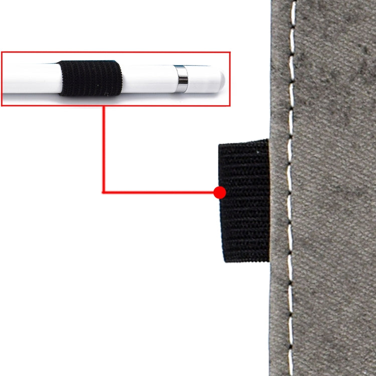 For iPad Air 2020 10.9 Marble Style Cloth Texture Leather Case with Bracket & Card Slot & Pen Slot & Anti Skid Strip(Grey) - iPad Air (2022) / (2020) 10.9 Cases by buy2fix | Online Shopping UK | buy2fix