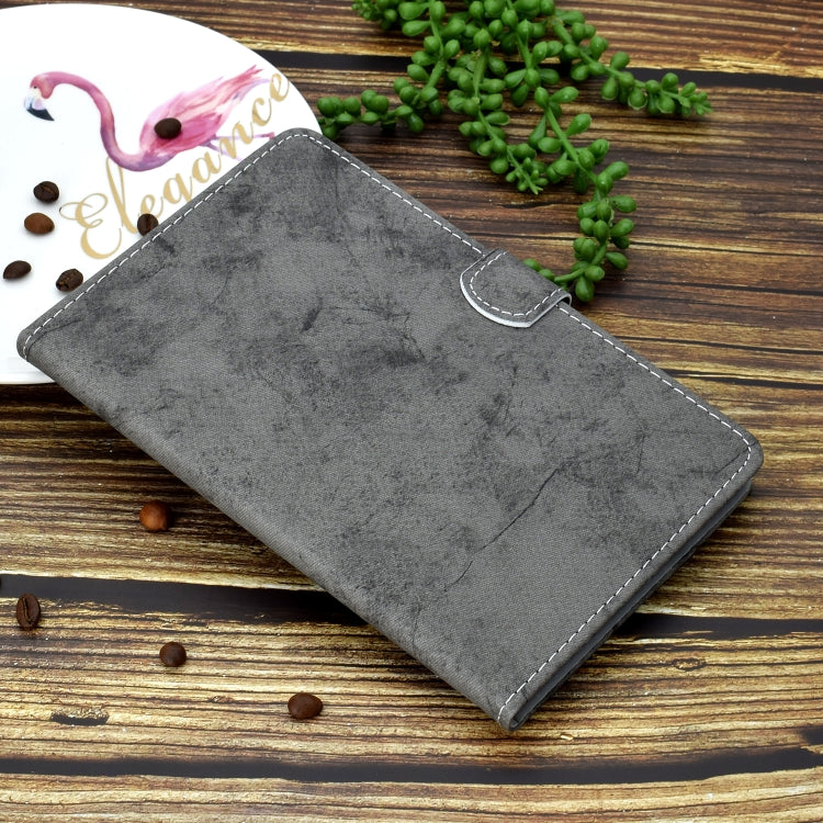 For iPad Air 2020 10.9 Marble Style Cloth Texture Leather Case with Bracket & Card Slot & Pen Slot & Anti Skid Strip(Grey) - iPad Air (2022) / (2020) 10.9 Cases by buy2fix | Online Shopping UK | buy2fix