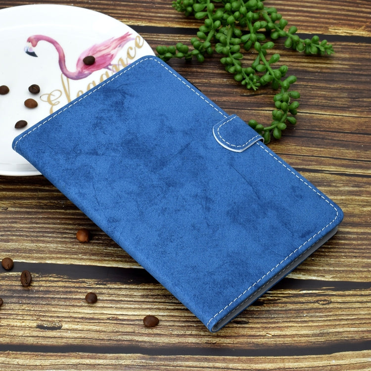 For iPad Air 2020 10.9 Marble Style Cloth Texture Leather Case with Bracket & Card Slot & Pen Slot & Anti Skid Strip(Blue) - iPad Air (2022) / (2020) 10.9 Cases by buy2fix | Online Shopping UK | buy2fix