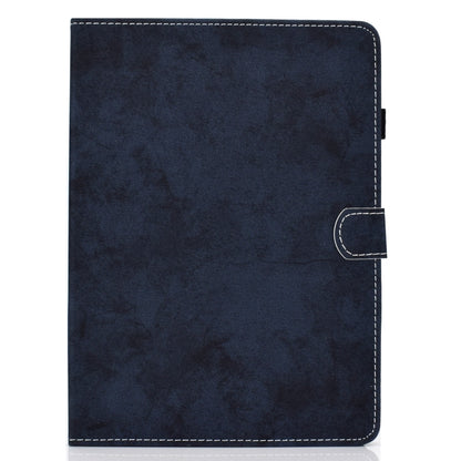 For iPad Air 2020 10.9 Marble Style Cloth Texture Leather Case with Bracket & Card Slot & Pen Slot & Anti Skid Strip(Dark Blue) - iPad Air (2022) / (2020) 10.9 Cases by buy2fix | Online Shopping UK | buy2fix