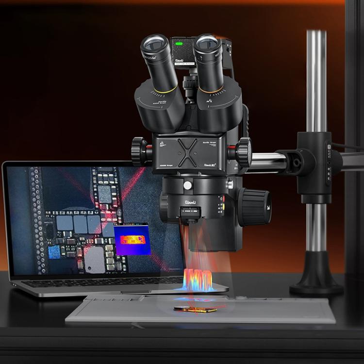 QianLi 6558 6.5X-58X Gorilla Trinocular Microscope, Plug:US Plug - Microscope Magnifier Series by QIANLI | Online Shopping UK | buy2fix