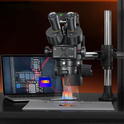 QianLi 6558 6.5X-58X Gorilla Trinocular Microscope, Plug:EU Plug - Microscope Magnifier Series by QIANLI | Online Shopping UK | buy2fix