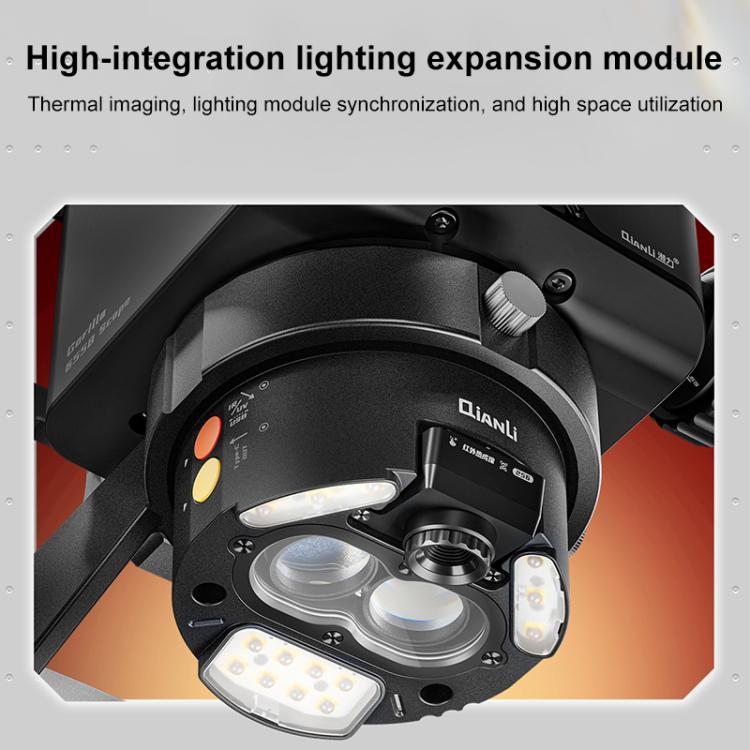 QianLi 6558 6.5X-58X Gorilla Trinocular Microscope, Plug:US Plug - Microscope Magnifier Series by QIANLI | Online Shopping UK | buy2fix