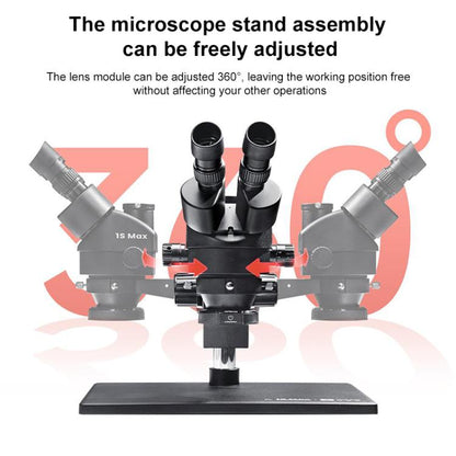 YCS 1S Max Large Base 7-45X Trinocular Microscope - Microscope Magnifier Series by buy2fix | Online Shopping UK | buy2fix