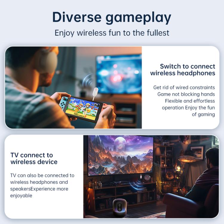 BT-13 2 in 1 Car Wireless Audio Adapter 3.5mm Audio Receiver Transmitter(White) - Audio Receiver Transmitter by buy2fix | Online Shopping UK | buy2fix