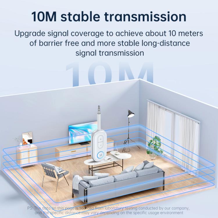 BT-13 2 in 1 Car Wireless Audio Adapter 3.5mm Audio Receiver Transmitter(White) - Audio Receiver Transmitter by buy2fix | Online Shopping UK | buy2fix
