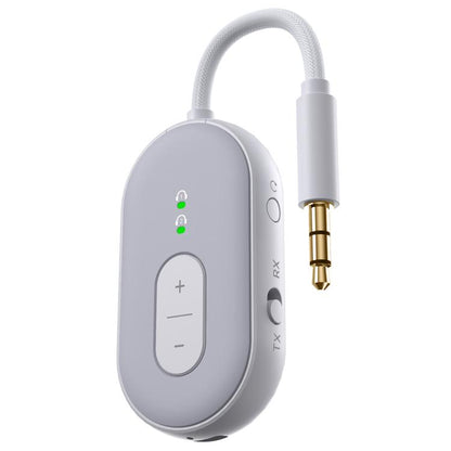 BT-20 2 in 1 Car Wireless Audio Adapter 3.5mm Audio Receiver Transmitter(White) - Audio Receiver Transmitter by buy2fix | Online Shopping UK | buy2fix