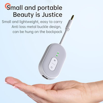 BT-20 2 in 1 Car Wireless Audio Adapter 3.5mm Audio Receiver Transmitter(White) - Audio Receiver Transmitter by buy2fix | Online Shopping UK | buy2fix