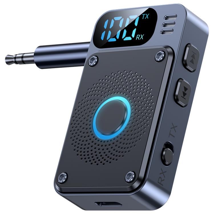 JS2 2 in 1 Car Wireless Audio Adapter 3.5mm Audio Receiver Transmitter(Black) - Audio Receiver Transmitter by buy2fix | Online Shopping UK | buy2fix