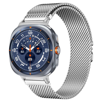 For Samsung Galaxy Watch Ultra / Ultra 2025 xDfind Milanese Parachute Buckle Stainless Steel Watch Band(Silver) - Watch Bands by xDfind | Online Shopping UK | buy2fix