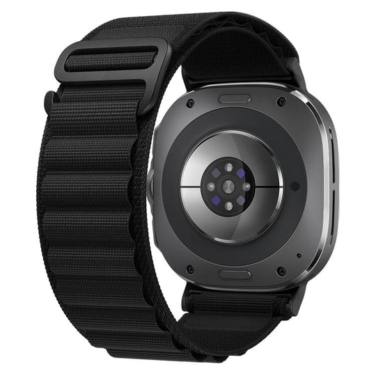 For Galaxy Watch9 / 8 / 8 Classic xDfind Black Buckle Loop Nylon Watch Band(Black)