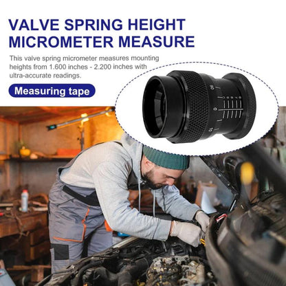 1.600-2.200 inch Valve Spring Height Micrometer Gauge for V8 Engines(Black) - Inspection Tools by buy2fix | Online Shopping UK | buy2fix